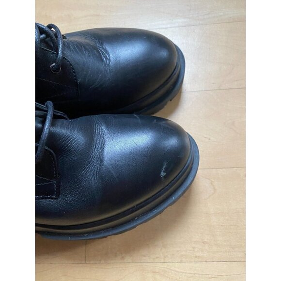 La Canadienne combat boot "Brendan" black leather lace up lug sole sz 35 - Picture 7 of 9